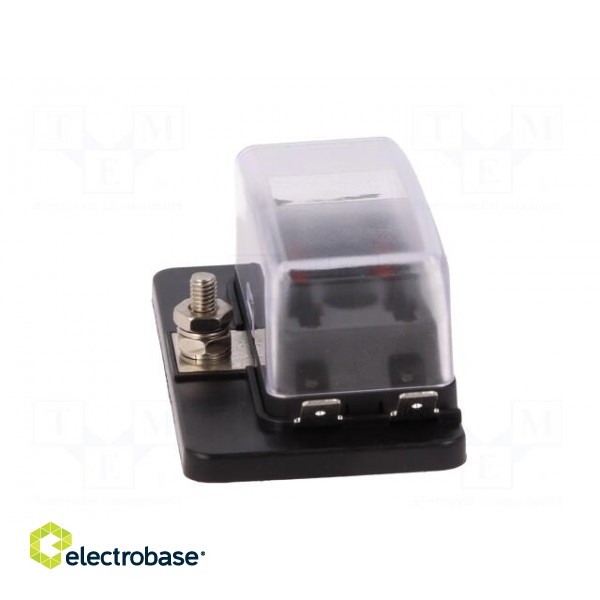 Fuse acces: fuse boxes | fuse: 19mm | 30A | screw | Body: black | UL94V-0 image 6