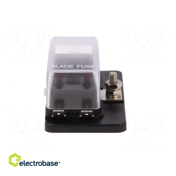 Fuse acces: fuse boxes | fuse: 19mm | 30A | screw | Body: black | UL94V-0 image 10