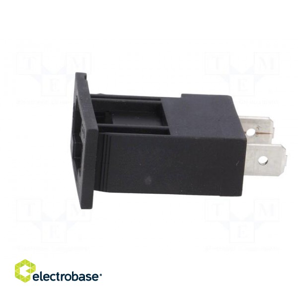 Fuse acces: fuse holder | fuse: 19mm | 20A | push-in | Body: black | 32V image 3