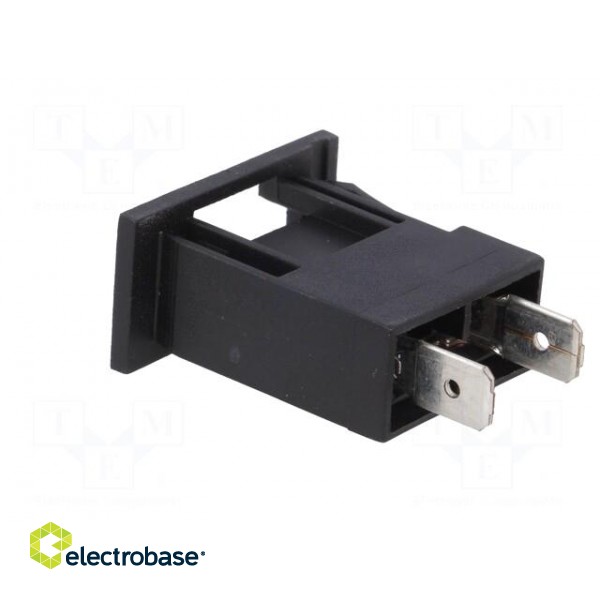 Fuse acces: fuse holder | fuse: 19mm | 20A | push-in | Body: black | 32V image 4