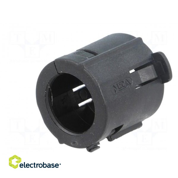 Fuse acces: tube retainer | Colour: black | Mat: PBT image 2