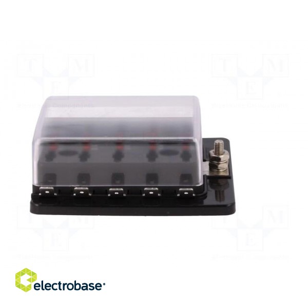 Fuse acces: fuse boxes | fuse: 19mm | 30A | screw | Body: black | UL94V-0 image 8