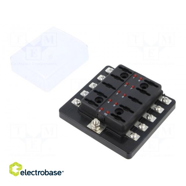 Fuse acces: fuse boxes | fuse: 19mm | 30A | screw | Leads: M4 screws image 2