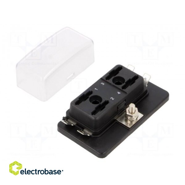 Fuse boxes | 11mm | 30A | screw | Leads: connectors | -20÷85°C image 2