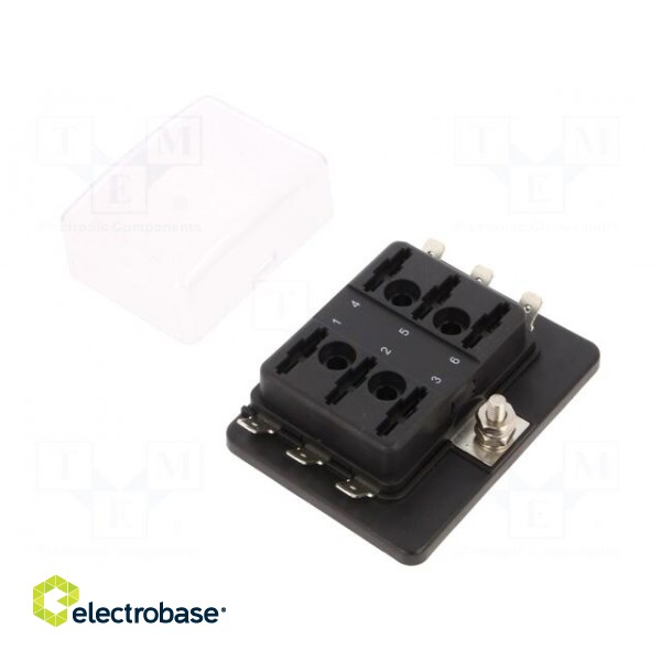 Fuse boxes | 11mm | 30A | screw | Leads: connectors | -20÷85°C paveikslėlis 3