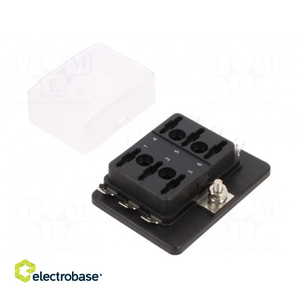 Fuse boxes | 11mm | 30A | screw | Leads: connectors | -20÷85°C paveikslėlis 2