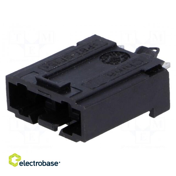 Fuse acces: fuse holder | fuse: 10,9mm | THT | max.130°C | 125V paveikslėlis 1