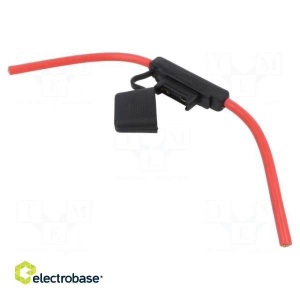 Fuse holder | 29.7mm | 100A | Leads: cables | 32V paveikslėlis 1