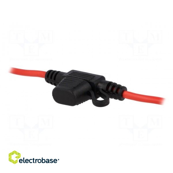 Fuse acces: fuse holder | fuse: 11,9mm | 30A | on cable | Leads: cables фото 2