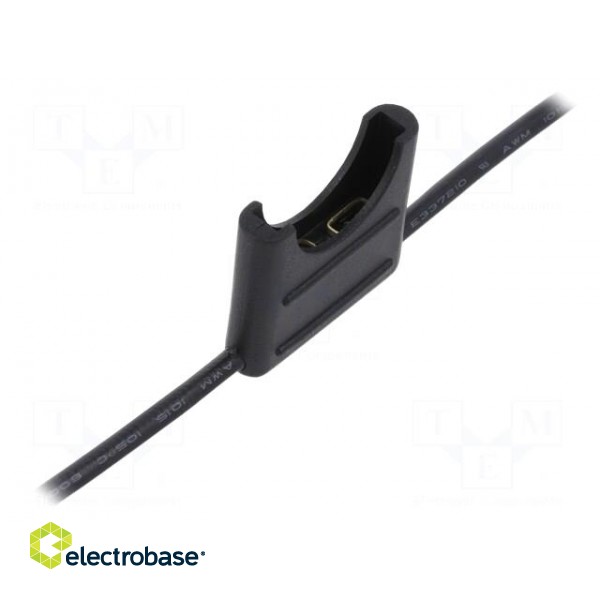 Fuse holder | 19mm | 15A | Leads: cables | 32V