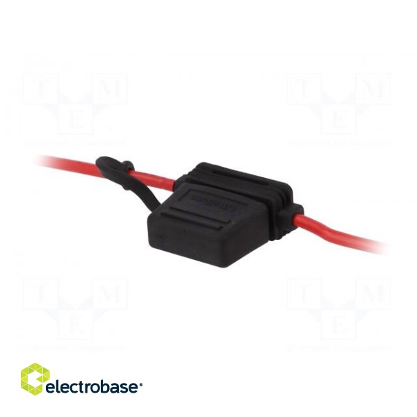 Fuse holder | 19mm | 20A | on cable | Leads: lead x2 | 32V image 2