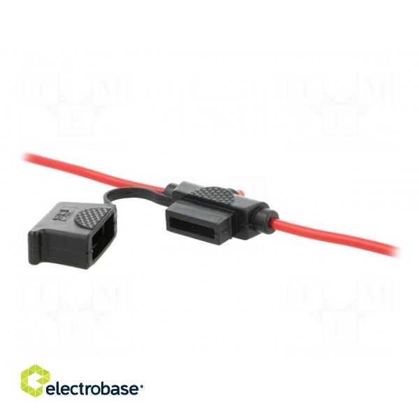 Fuse acces: fuse holder | fuse: 19mm | 30A | on cable | Leads: cables image 1