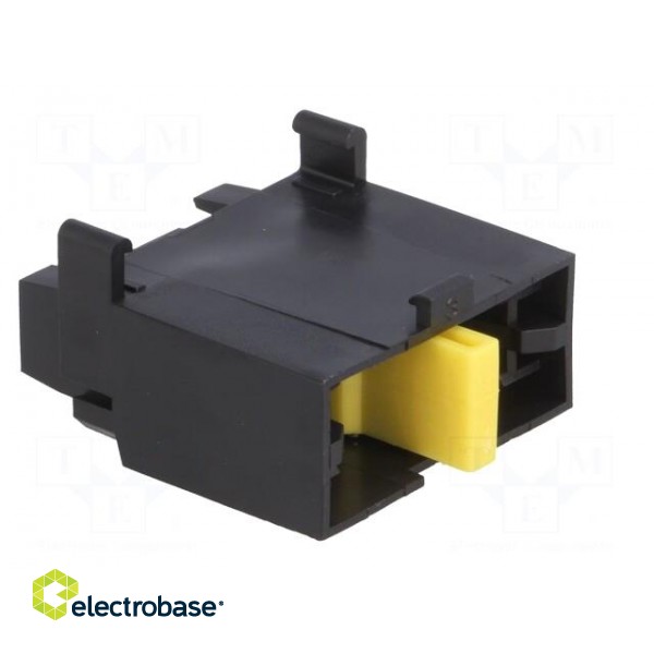 Fuse holder | 19mm | 32A | screw,push-in | ways: 1 | -40÷100°C | black image 8