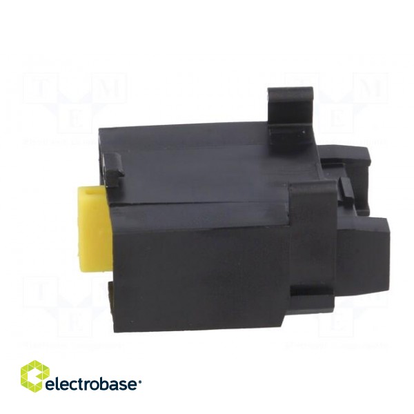 Fuse holder | 19mm | 32A | screw,push-in | ways: 1 | -40÷100°C | black image 3