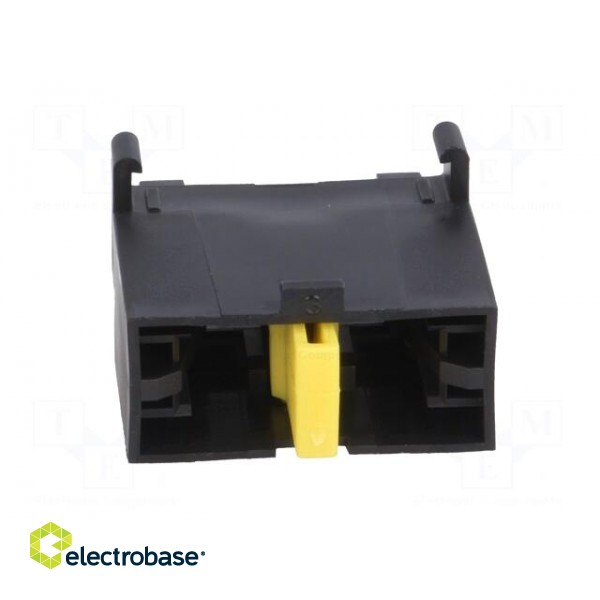 Fuse holder | 19mm | 32A | screw,push-in | ways: 1 | -40÷100°C | black image 9