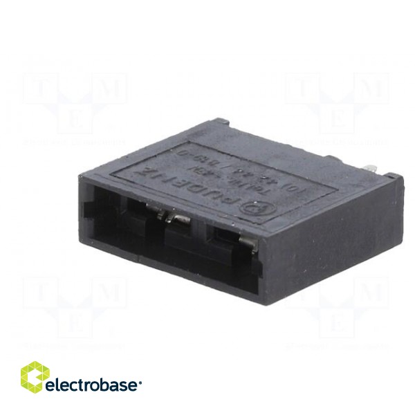 Fuse holder | 19mm | soldered,spring terminals | max.130°C | UL94V-0 paveikslėlis 2