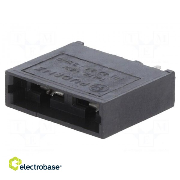 Fuse holder | 19mm | soldered,spring terminals | max.130°C | UL94V-0 image 1