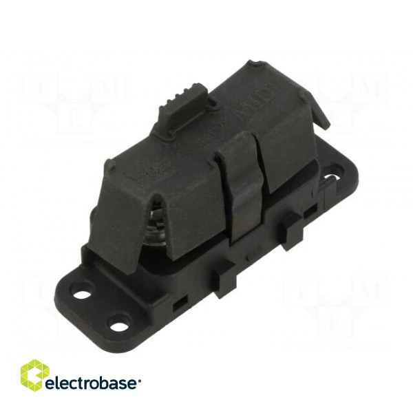 Fuse holder | 200A | M4 screw | Leads: solder lugs M5 | UL94V-0 | 32V image 1
