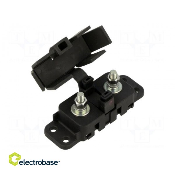 Fuse holder | 200A | M4 screw | Leads: solder lugs M5 | UL94V-0 | 32V paveikslėlis 2