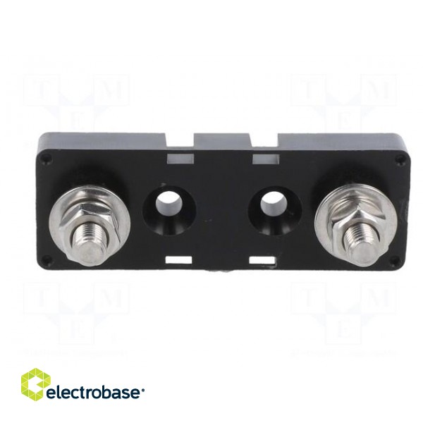 Fuse holder | 80.6x22.1x8.3mm | 200A | screw | Leads: M8 screws image 3