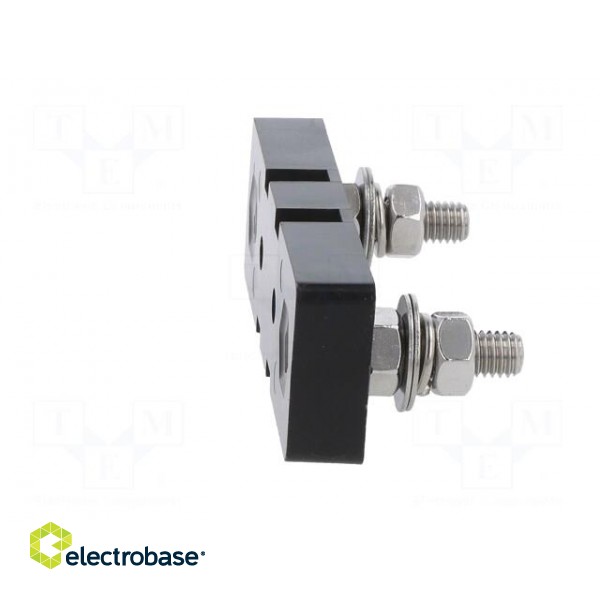 Fuse holder | 80.6x22.1x8.3mm | 200A | screw | Leads: M8 screws фото 9