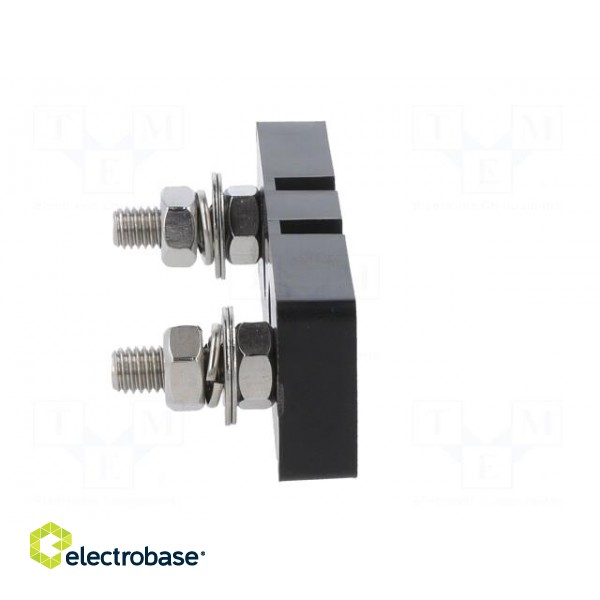 Fuse holder | 80.6x22.1x8.3mm | 200A | screw | Leads: M8 screws paveikslėlis 5