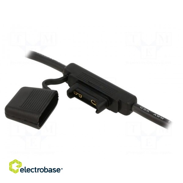 Fuse holder | 29.7mm | 100A | Leads: cables | 32V