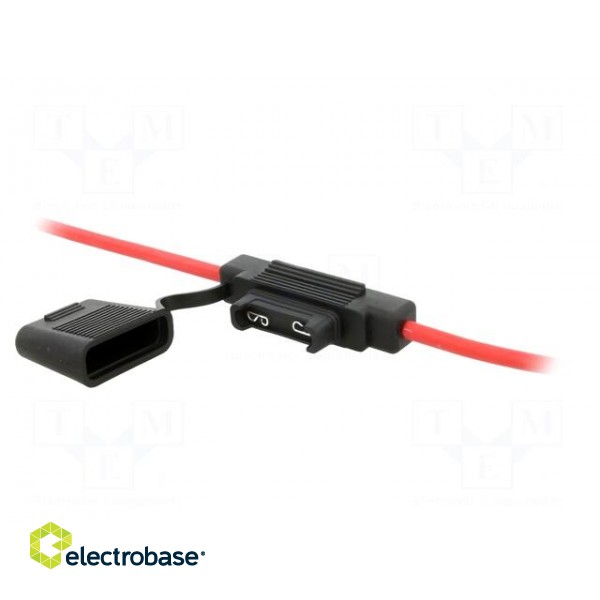 Fuse holder | 29mm | 60A | on cable | Leads: lead x2 | ways: 1 | -40÷125°C paveikslėlis 1