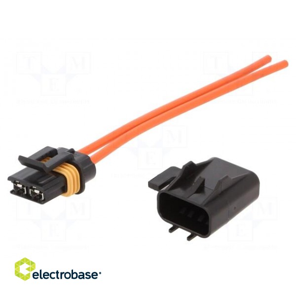 Fuse holder | 19mm | 30A | Leads: cables | 32V фото 2