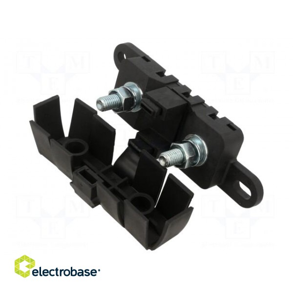 Fuse holder | 500A | M6 screw | Leads: solder lugs M6 | -40÷125°C фото 2