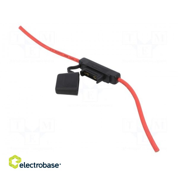 Fuse holder | 29.7mm | 80A | Leads: cables | 32V paveikslėlis 1