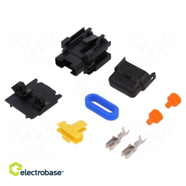 Fuse acces: fuse holder with cover | fuse: 19mm | 21A | push-in | 32V image 1