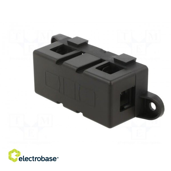 Fuse holder with cover | 500A | screw | Leads: M8 screws | 32V image 2