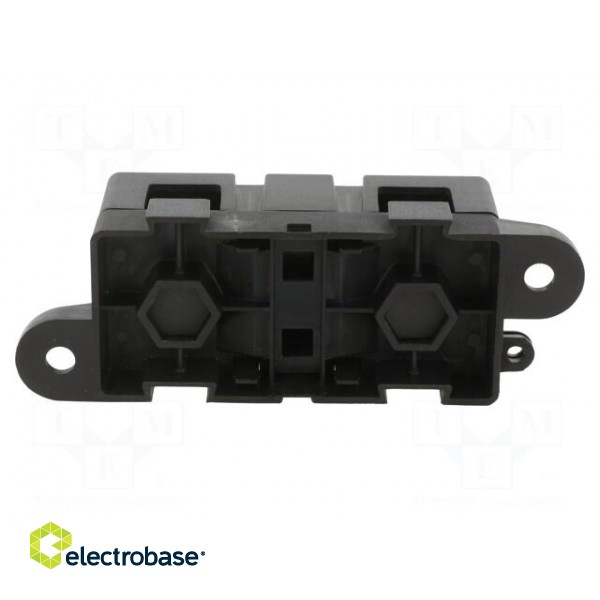 Fuse holder with cover | 500A | screw | Leads: M8 screws | 32V paveikslėlis 5