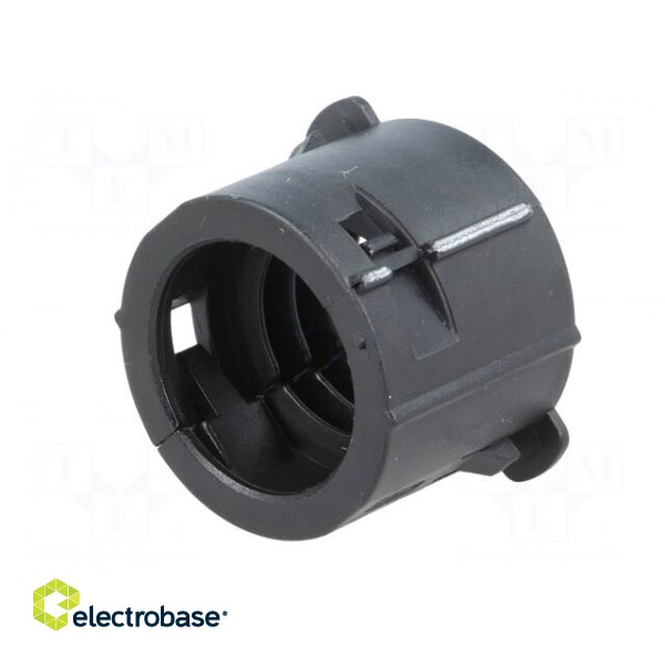 Fuse acces: tube retainer | Colour: black | Mat: PBT image 2