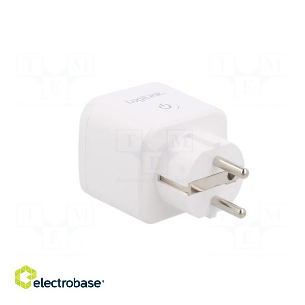 Plug socket strip: protective | Sockets: 1 | 230VAC | 16A | white | IP20 image 4