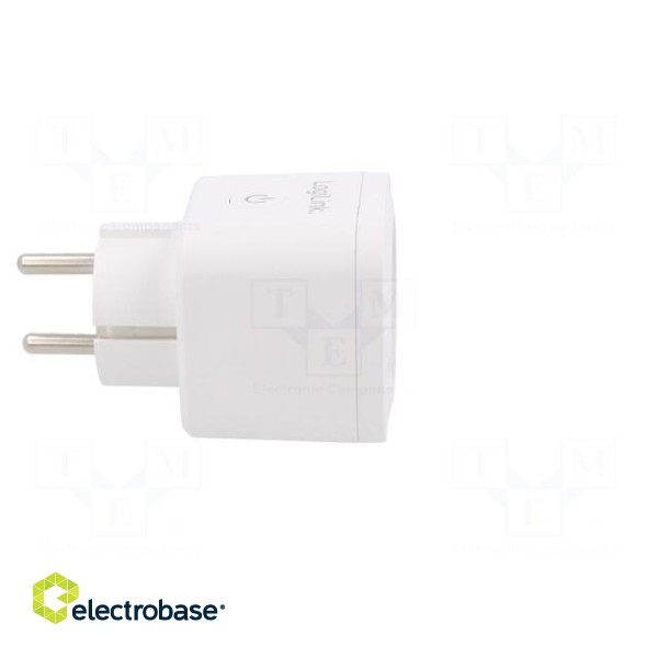 Plug socket strip: protective | Sockets: 1 | 230VAC | 16A | white | IP20 image 7