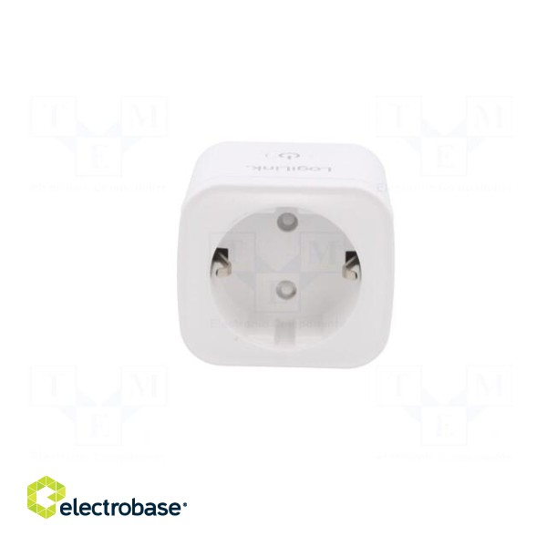 Plug socket strip: protective | Sockets: 1 | 230VAC | 16A | white | IP20 image 9