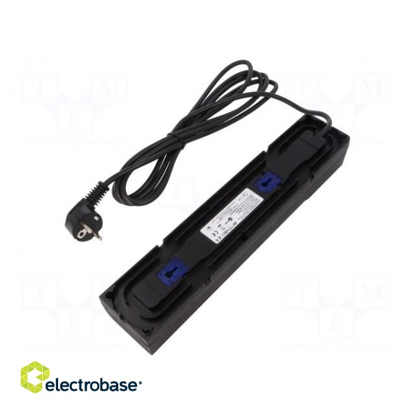 Plug socket strip: protective | Sockets: 5 | 250VAC | 10A | black | 3m image 2
