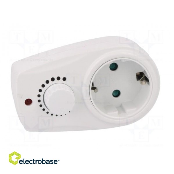 Plug socket strip: supply | 16A | white | 230VAC | Sockets: 1 фото 9