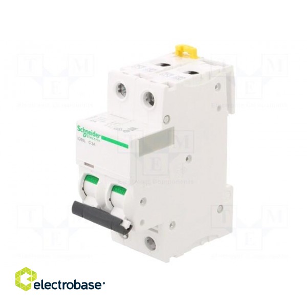 Circuit breaker | 230/400VAC | 100÷144VDC | Inom: 2A | Poles: 2 | 15kA image 1