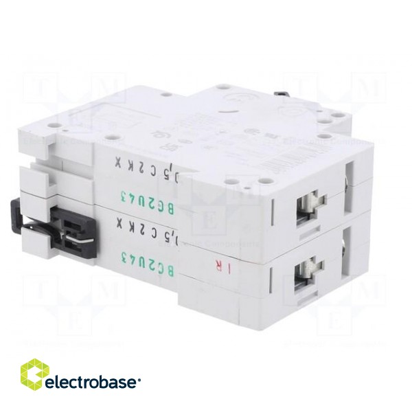 Circuit breaker | 230/400VAC | Inom: 0.5A | Poles: 2 | Charact: C | 15kA image 6
