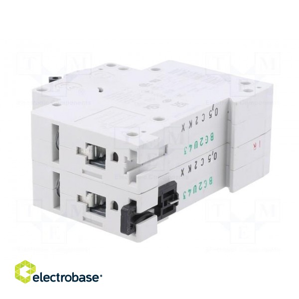 Circuit breaker | 230/400VAC | Inom: 0.5A | Poles: 2 | Charact: C | 15kA image 4