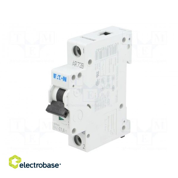 Circuit breaker | 230/400VAC | Inom: 1.6A | Poles: 1 | DIN | Charact: C