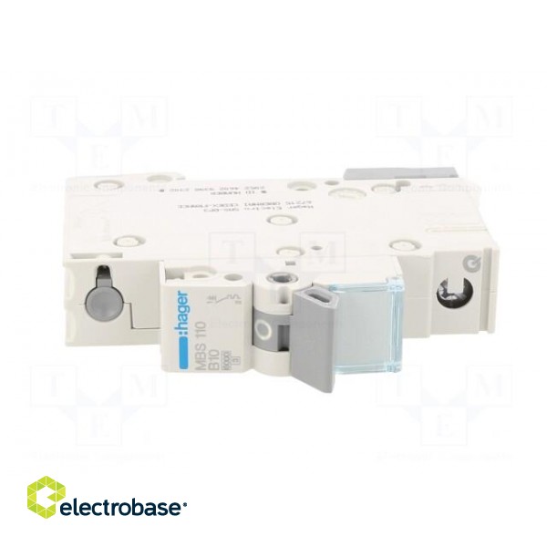 Circuit breaker | 230/400VAC | Inom: 10A | Poles: 1 | Charact: B | 6kA image 9