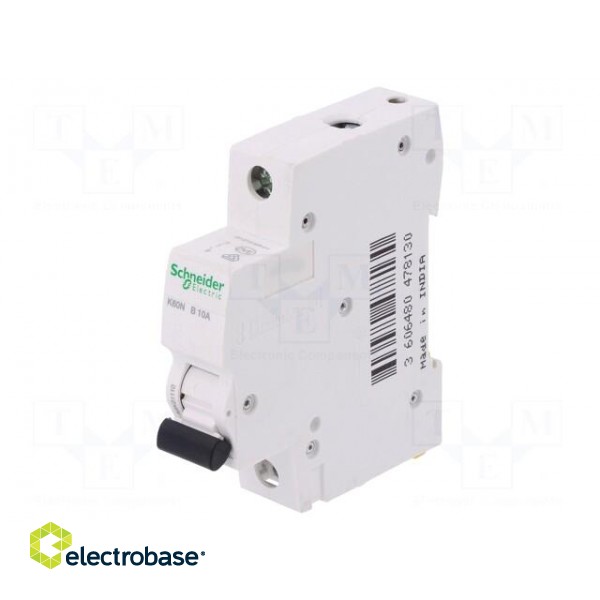 Circuit breaker | 230VAC | 10A | Poles: 1 | DIN | Charact: B image 1