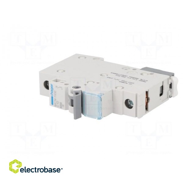 Circuit breaker | 230VAC | Inom: 10A | Poles: 1 | DIN | Charact: C | 6kA image 2