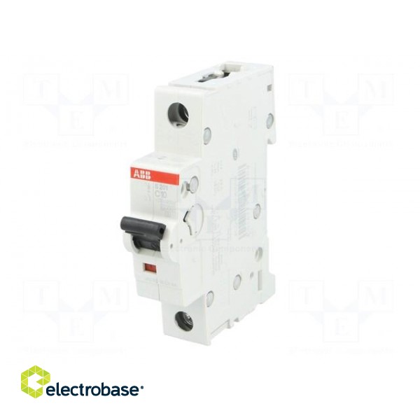 Circuit breaker | 230VAC | Inom: 10A | Poles: 1 | DIN | Charact: C | 6kA image 2