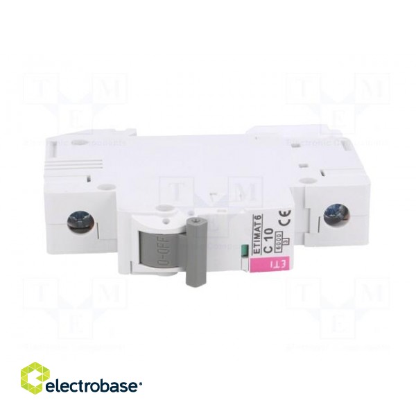 Circuit breaker | 230VAC | Inom: 10A | Poles: 1 | DIN | Charact: C | 6kA image 9