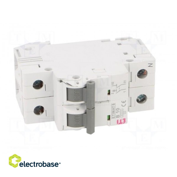 Circuit breaker | 230/400VAC | Inom: 10A | Poles: 1+N | Charact: B | 6kA image 9